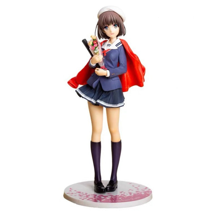 Kato Megumi School Uniform Anime Figure With Cape