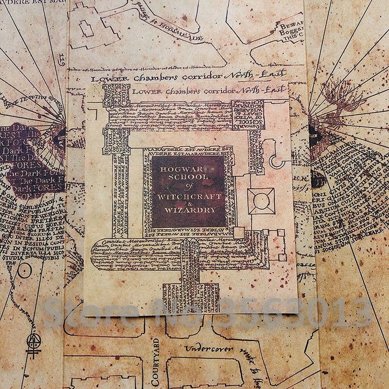Wizard Gift Set With Marauder Map & Magical Keepsakes