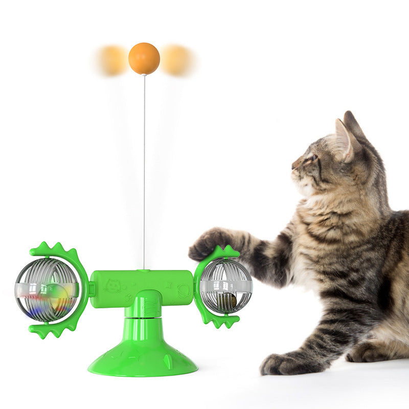 Cat Suction Cup Toy for Hands-Free Indoor Enrichment