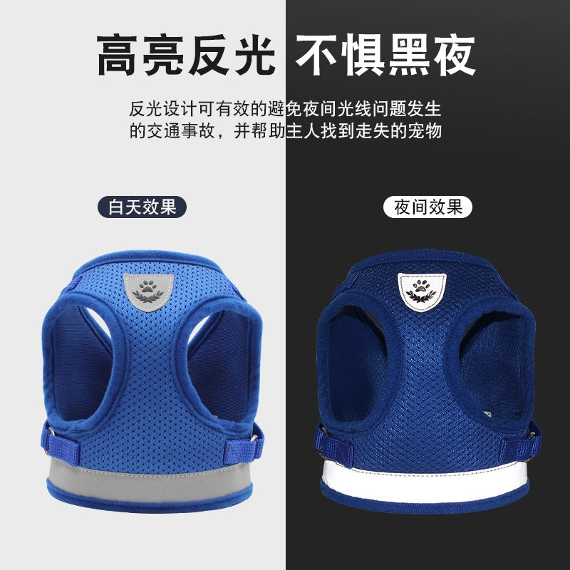 Breathable Reflective Dog Harness With Matching Leash