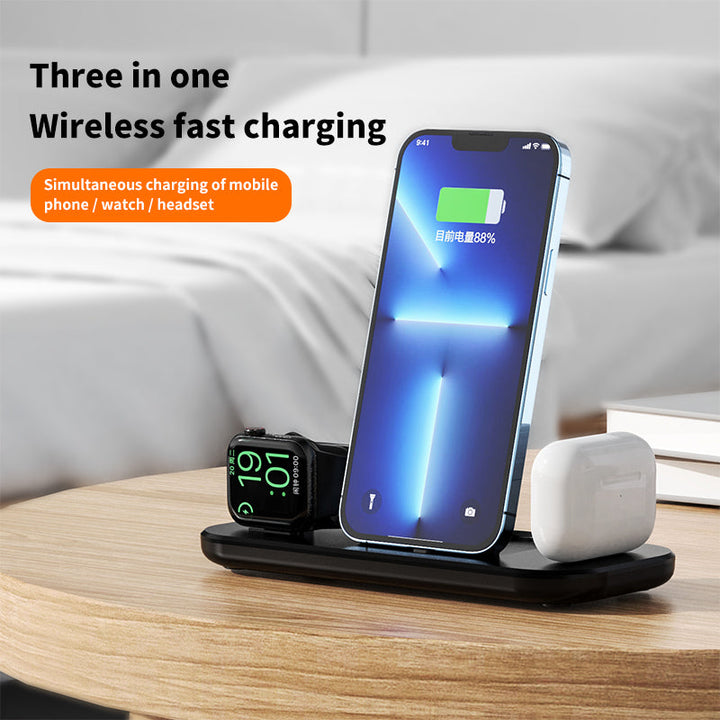 3-in-1 Wireless Charger for iPhone, Watch & AirPods