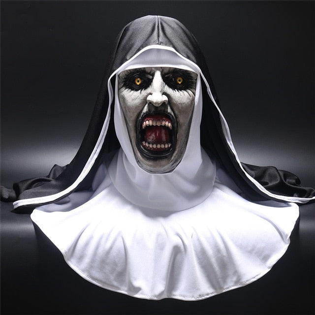 Nun Horror Mask Cosplay Valak Dramatic Horror Costume