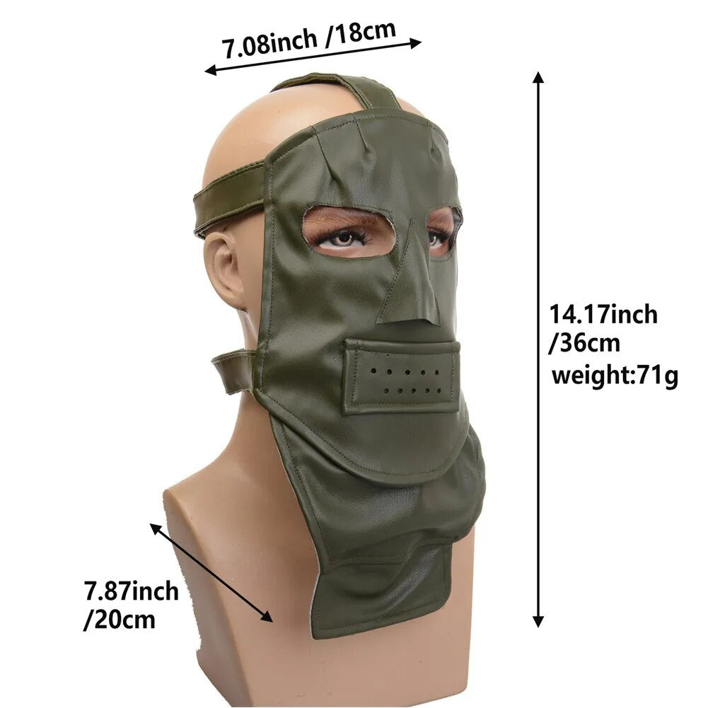 Riddler-Inspired Full-Face Cosplay Mask for Villain Looks