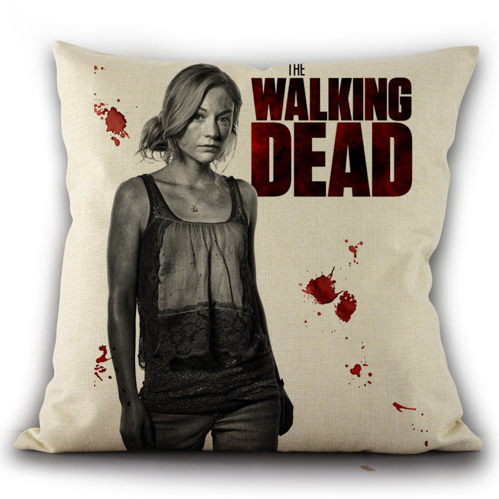 Walking Dead Throw Pillow Cover for Fan Living Rooms