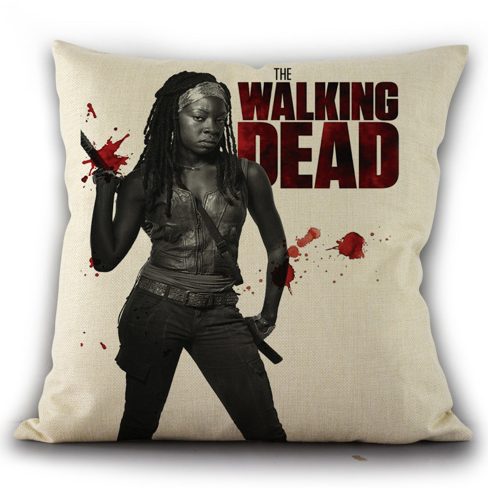 Walking Dead Throw Pillow Cover for Fan Living Rooms