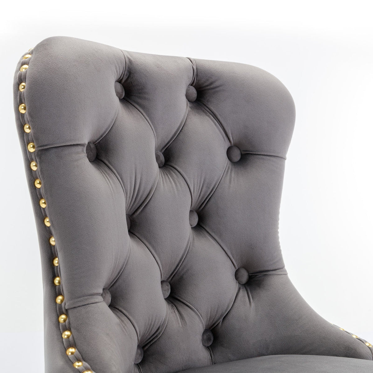 Gold Velvet Bar Stool with Swivel, 25-33 in Height