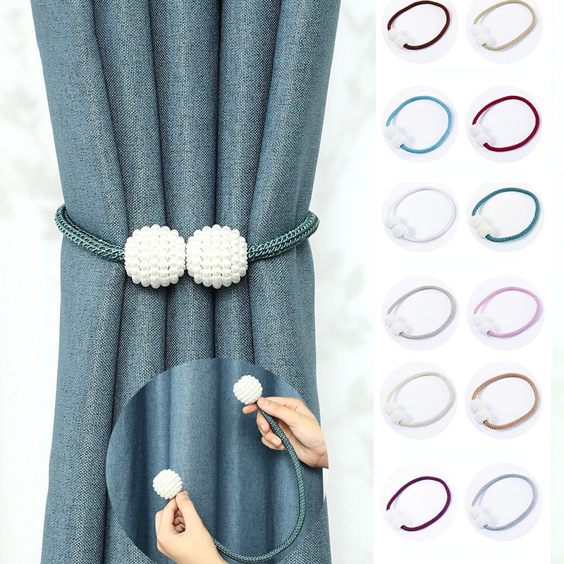 Magnetic Curtain Tieback for Elegant No-Drill Style