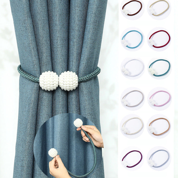Magnetic Curtain Tieback for Elegant No-Drill Style