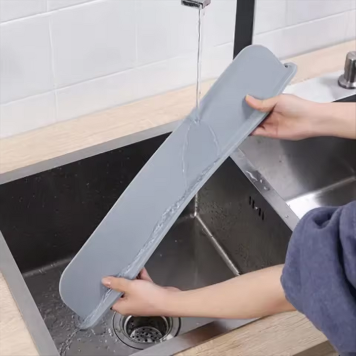 Silicone Faucet Splash Guard That Keeps Counters Dry