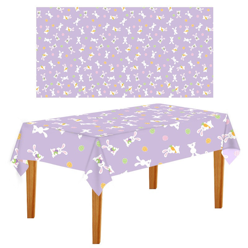 Disposable Easter Tablecloth for Easy Party Cleanup