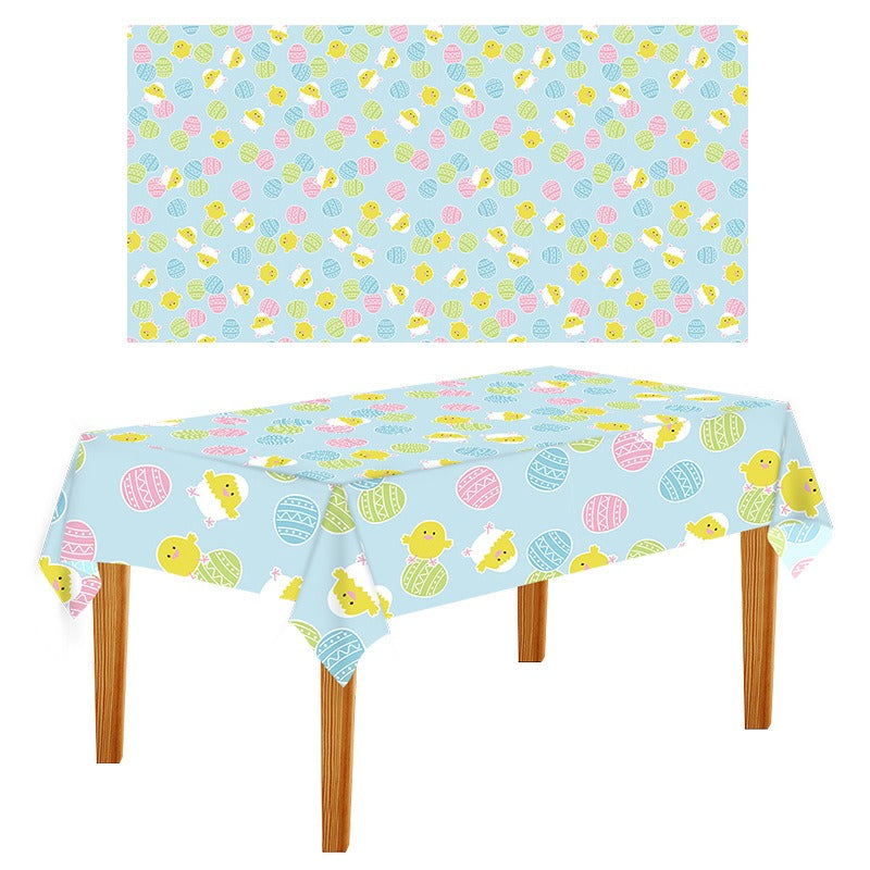 Disposable Easter Tablecloth for Easy Party Cleanup