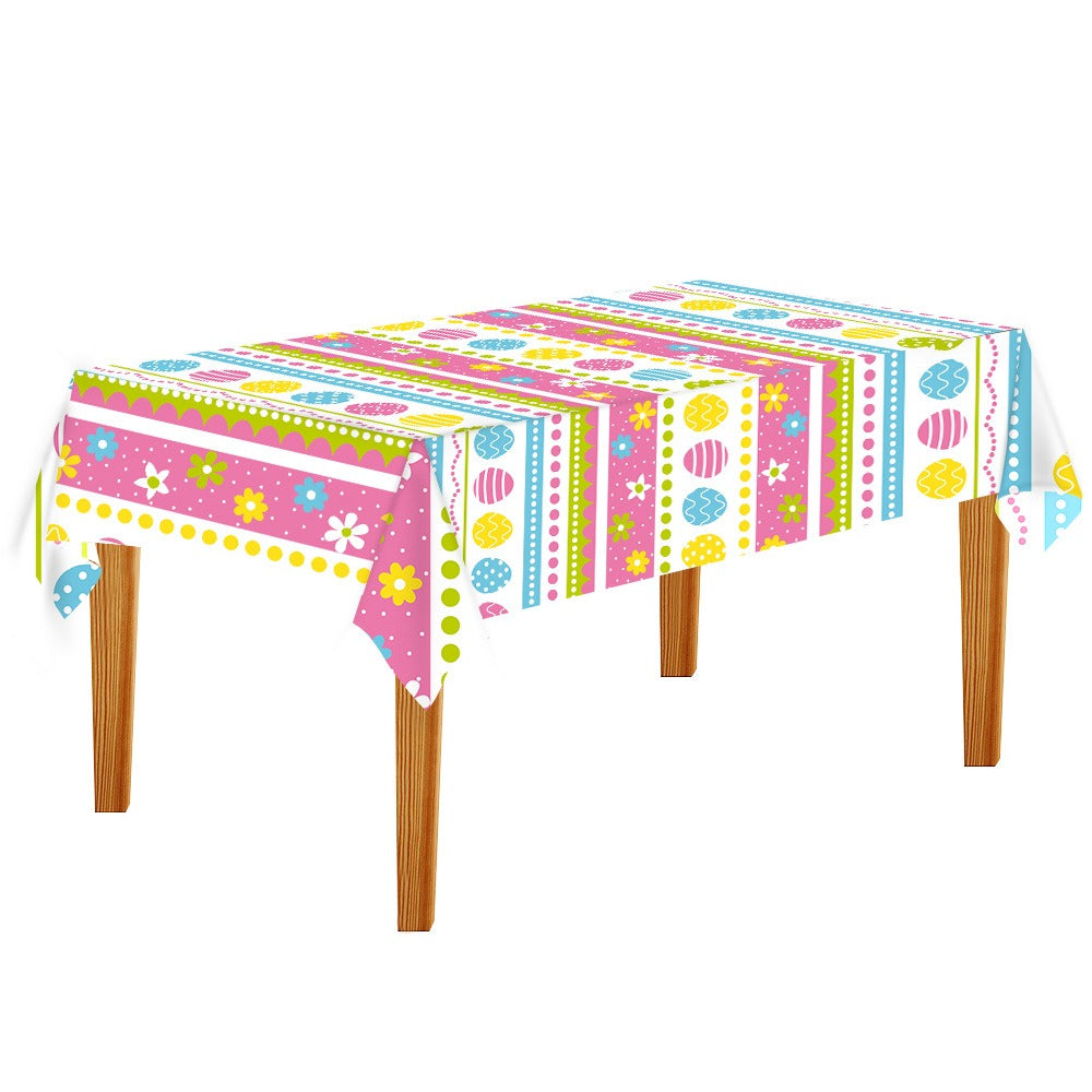 Disposable Easter Tablecloth for Easy Party Cleanup
