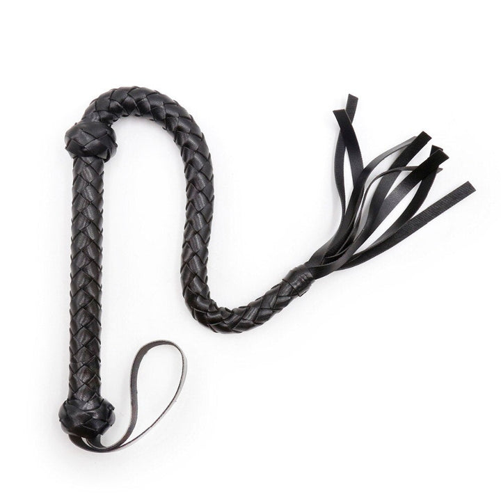 Braided PU Leather Flogger for Consensual Adult Play