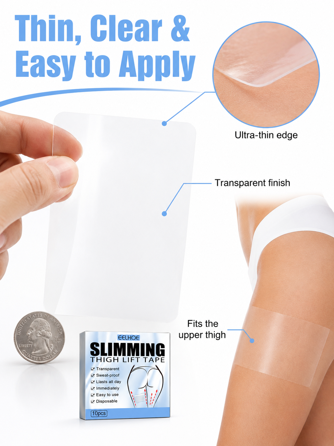 Thigh Lift Tape – Instant Non-Surgical Thigh Lift & Tightening