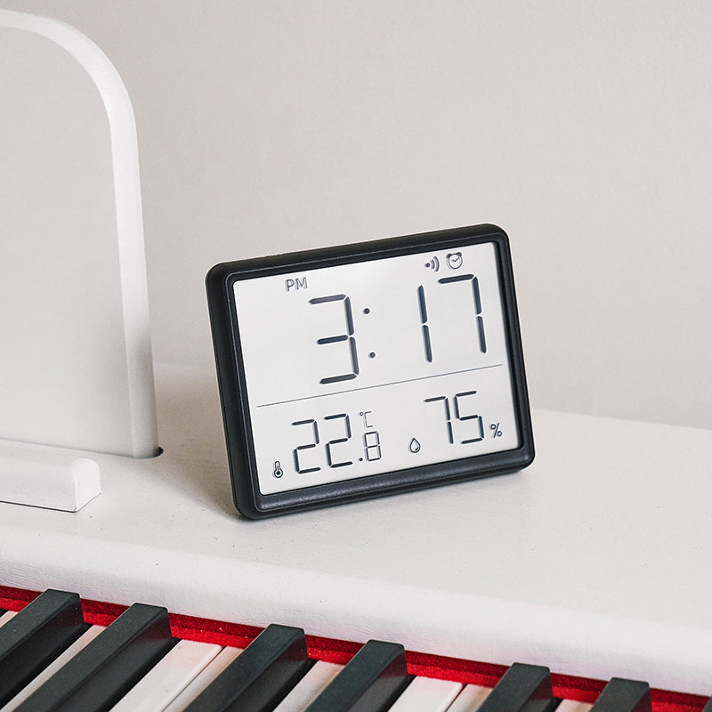 Digital Clock With Indoor Temperature & Humidity Display