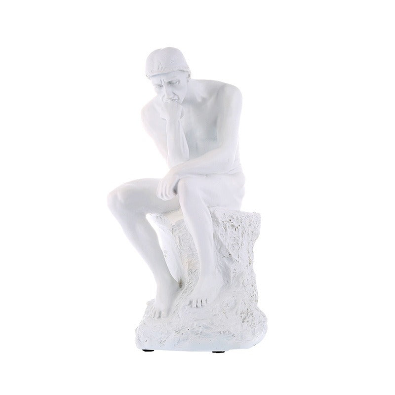 Thinker Sculpture Statue for Cultured Shelf Styling