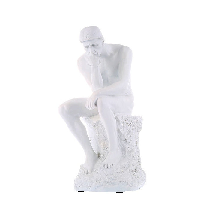 Thinker Sculpture Statue for Cultured Shelf Styling