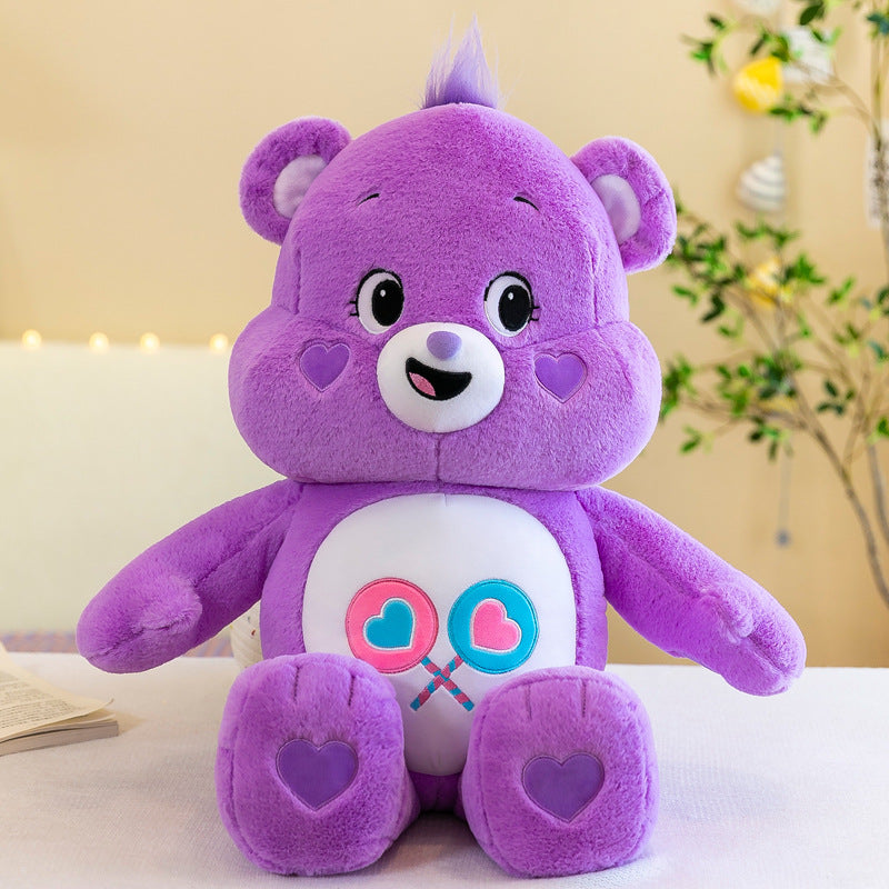 Rainbow Bear Plush Toy for Cheerful Room Comfort Decor