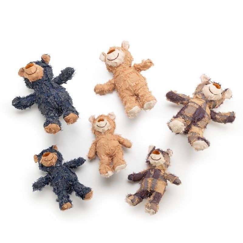 Patchwork Bear Plush Toy for Comfort, Play & Gifts