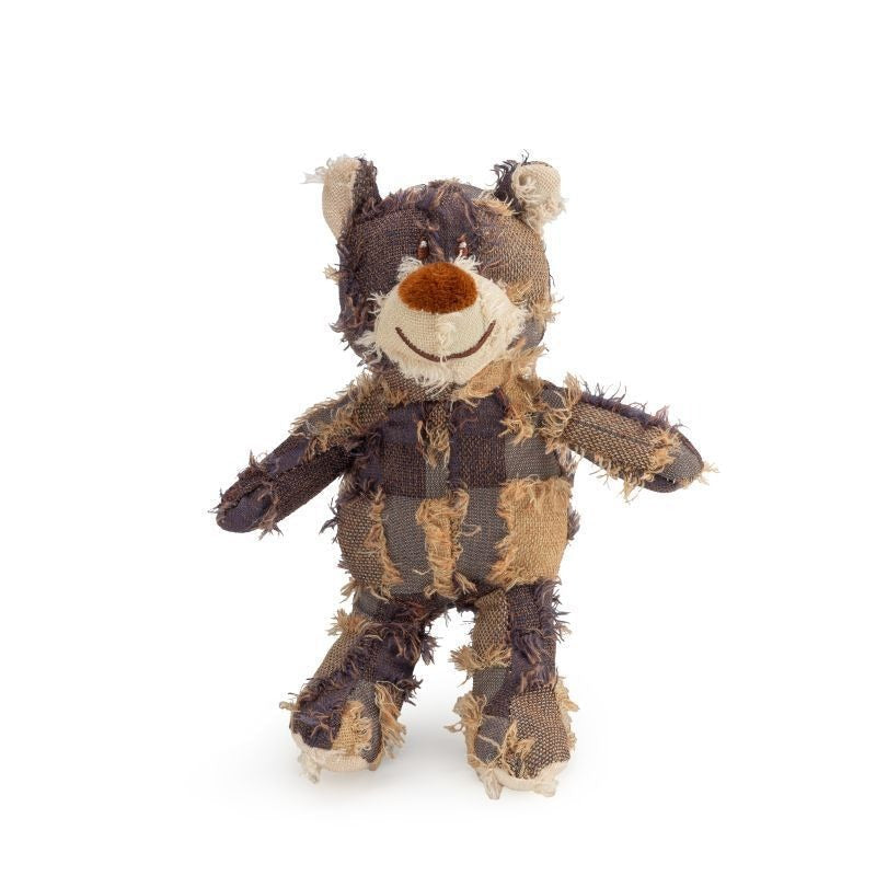 Patchwork Bear Plush Toy for Comfort, Play & Gifts