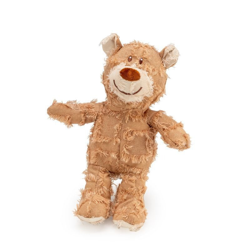 Patchwork Bear Plush Toy for Comfort, Play & Gifts
