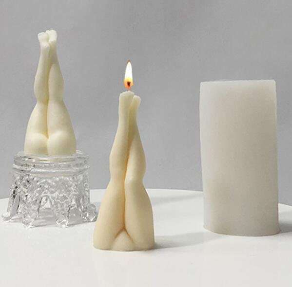 Thigh Candle Silicone Mold for Sculptural DIY Decor
