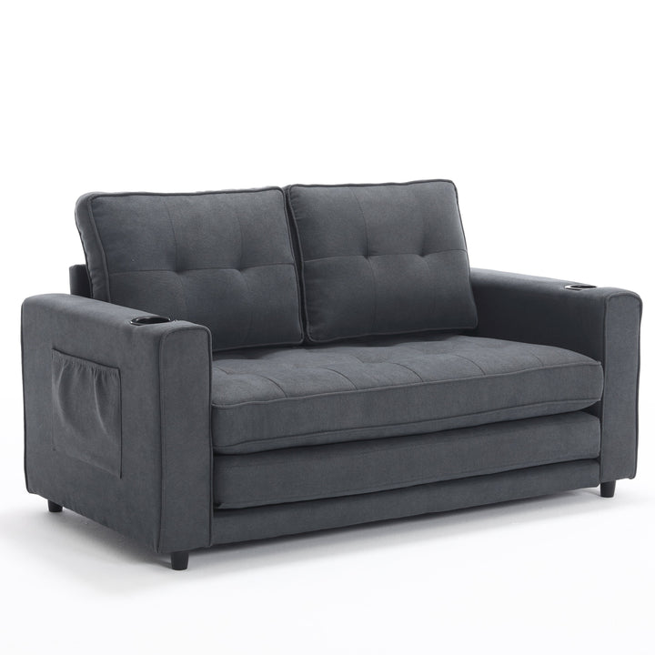 3-in-1 Sofa Bed for Small Spaces: Loveseat to Guest Bed