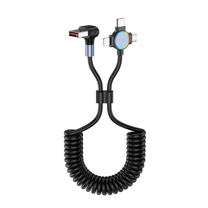 Retractable 3-in-1 Charging Cable for iPhone & Android
