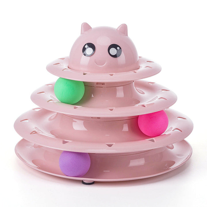 Three-Layer Cat Track Toy for Engaging Indoor Play