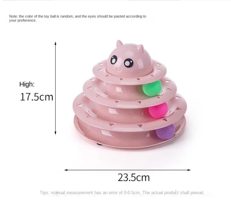 Three-Layer Cat Track Toy for Engaging Indoor Play