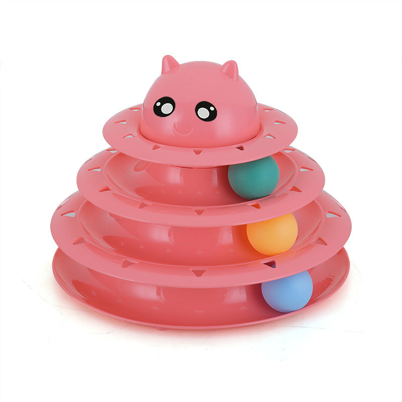 Three-Layer Cat Track Toy for Engaging Indoor Play