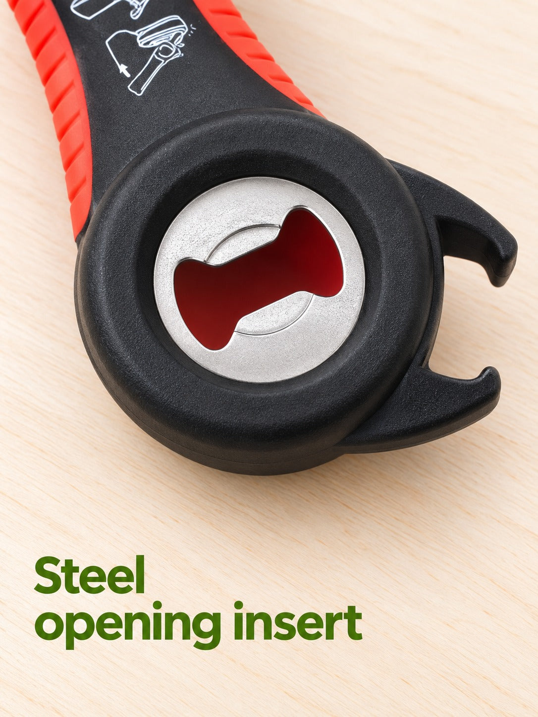 Jar Opener Set for Stuck Lids, Bottles and Cans