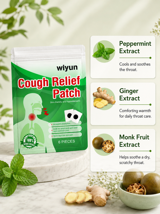 Throat Soothing Patch – Herbal Cough Relief for Dry, Itchy