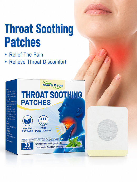 Throat Soothing Patches — Herbal Sore Throat Relief (30 Pack)