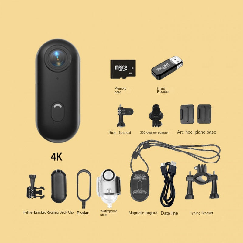 4K Thumb Camera with Magnetic Clip for Hands-Free POV