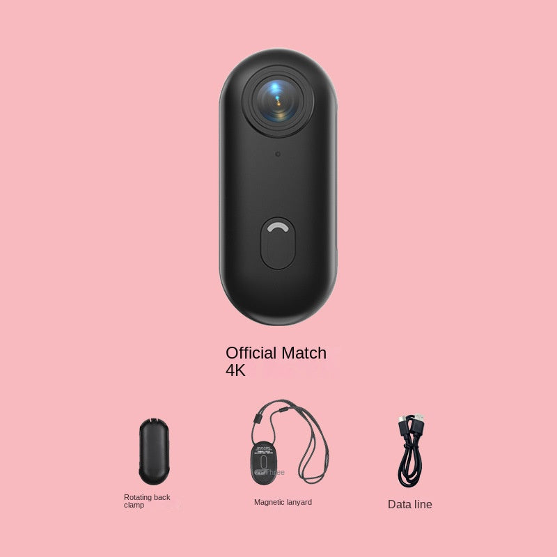 4K Thumb Camera with Magnetic Clip for Hands-Free POV