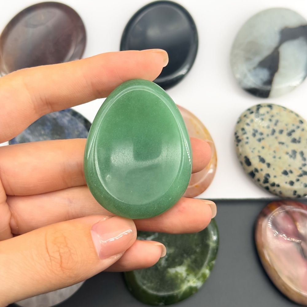 Worry Stone Crystal for Calming Tactile Focus & Meditation