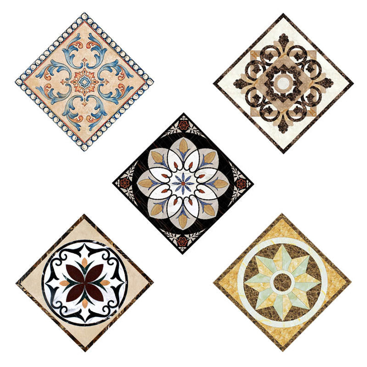 Decorative Floor Tile Stickers for Instant Makeovers
