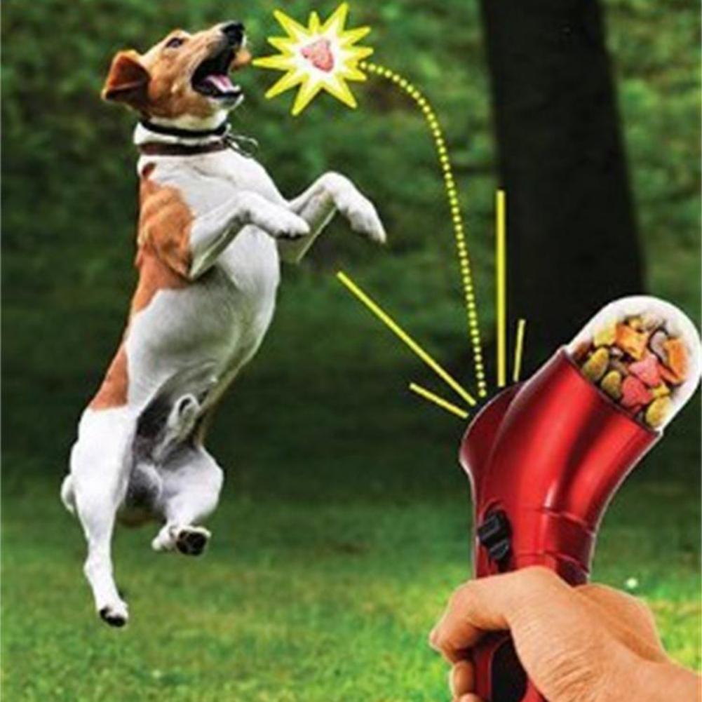 Dog Treat Launcher for Interactive Dog Training Games