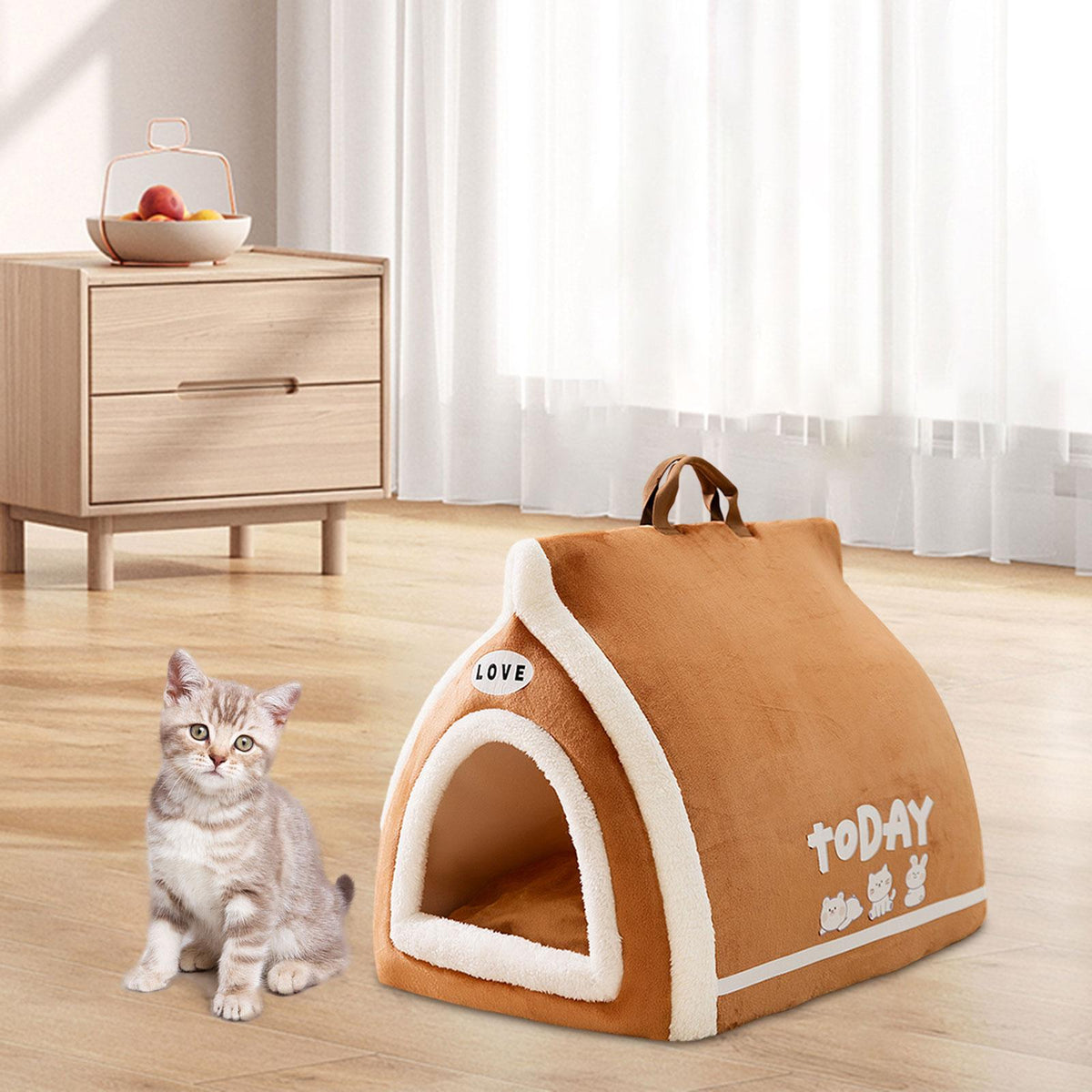 Toast Cat Bed: Cozy Enclosed Hideaway for Cold Nights