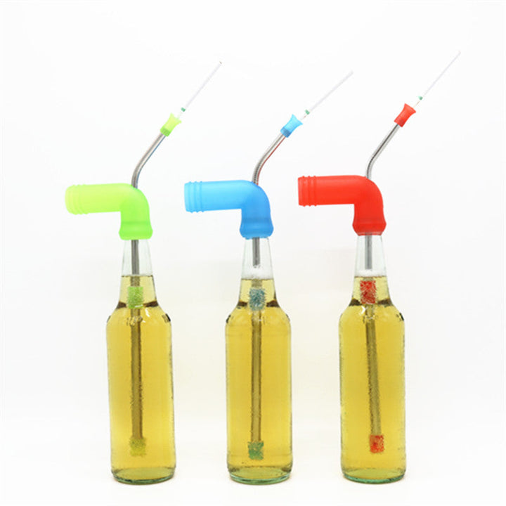 Reusable Stainless Steel Beer Straw for Party Games