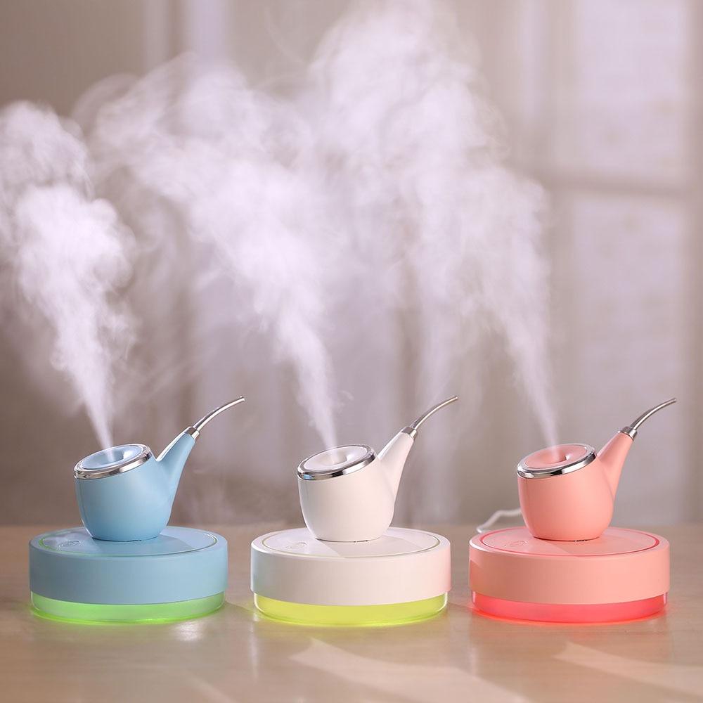 Tobacco Pipe Shape Humidifier with LED Night Light