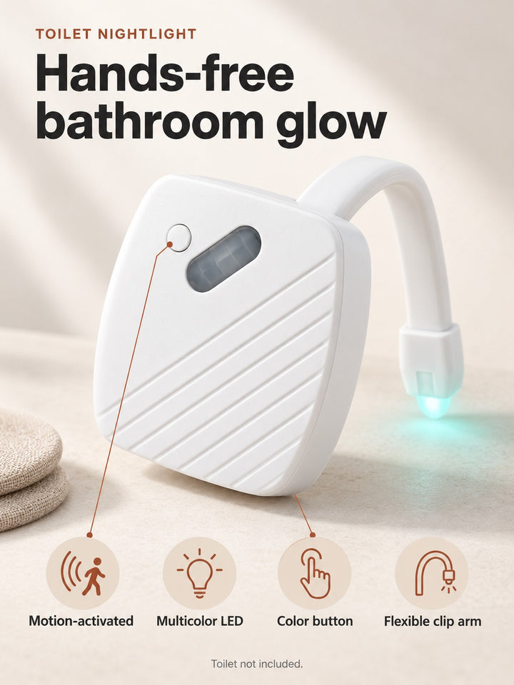 Toilet Nightlight with Motion Sensor and 24 Colors