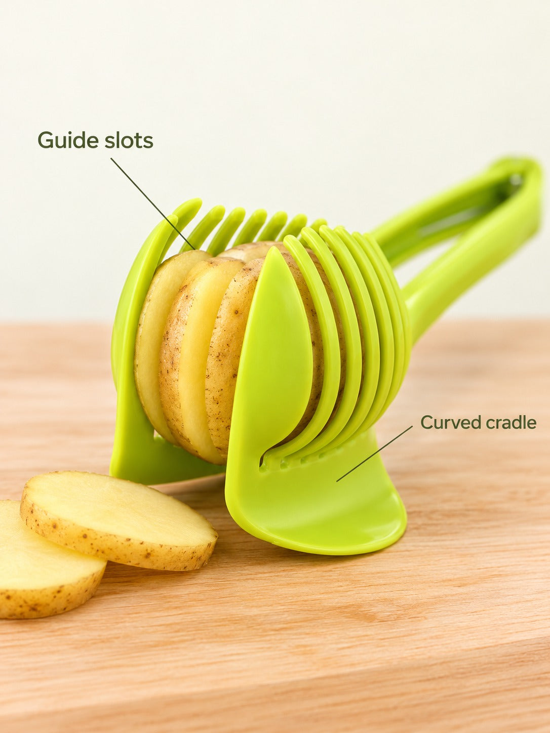 Tomato Slicer Clip for Tomatoes, Lemons and Potatoes