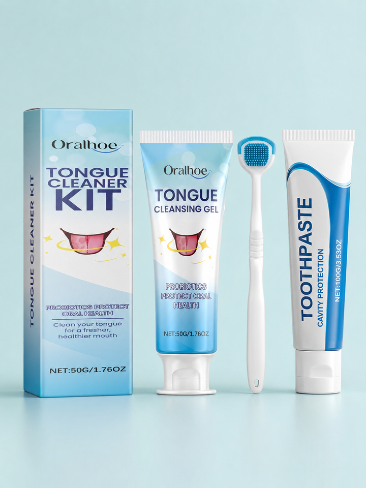 Tongue Cleaner Kit — Probiotics for a Fresher, Healthier Mouth