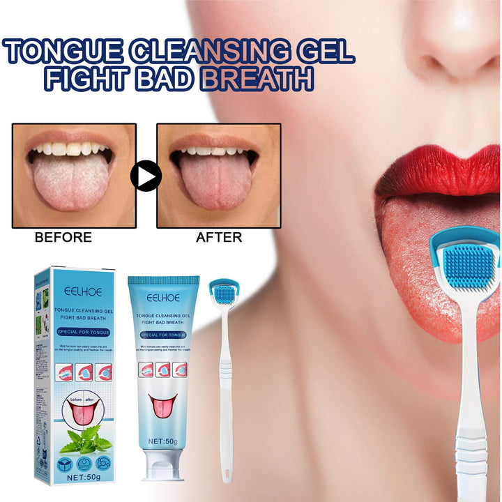 Tongue Cleaning Gel for Fresher Breath & Less Coating