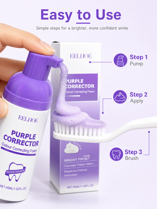 Teeth Whitening Mousse — Neutralise Yellow Stains