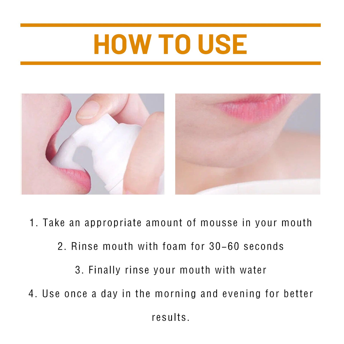 Tooth Whitening Mousse for a Brighter, Fresher Smile