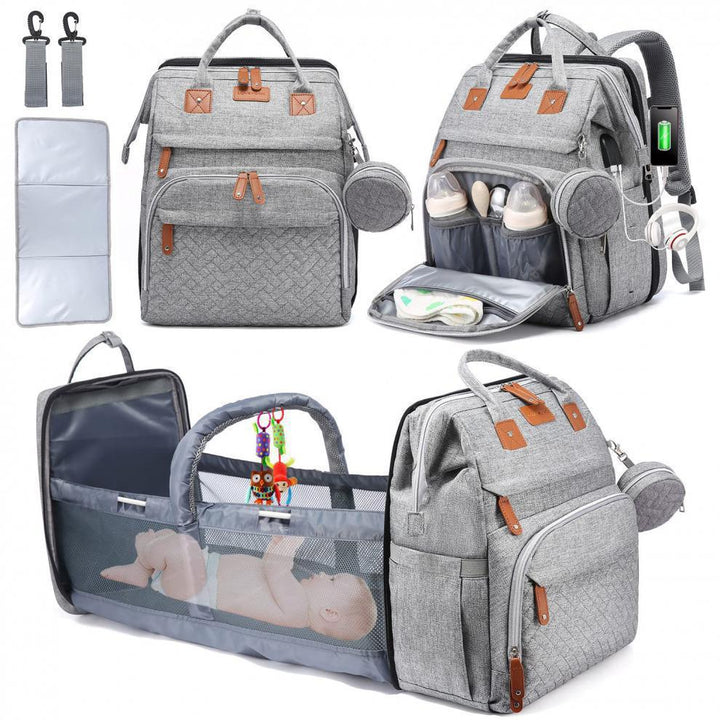 Diaper Backpack Crib for Organized Baby Travel Care