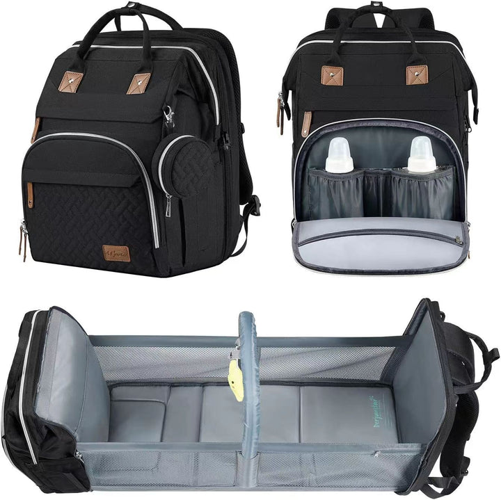 Diaper Backpack Crib for Organized Baby Travel Care